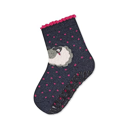 Sterntaler Baby-Mädchen FLI Soft Schaf Hausschuh-Socken, Blau Mel, 18 von Sterntaler