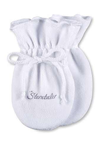 Sterntaler Unisex Baby Kratzfäustel F ustlinge, WeiÃŸ, Einheitsgr e EU von Sterntaler