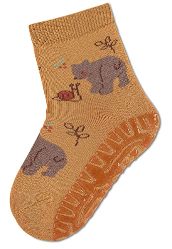 Sterntaler Baby - Mädchen Fliesen Socken Baby Fli Fli Soft Bär, Hellbraun, 18 von Sterntaler