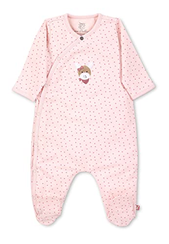 Sterntaler Baby Mädchen Strampler GOTS Einteiler Emmi Strampler - Strampler Baby, Babystrampler - aus getupftem Jersey mit Esel - rosa, 74 von Sterntaler