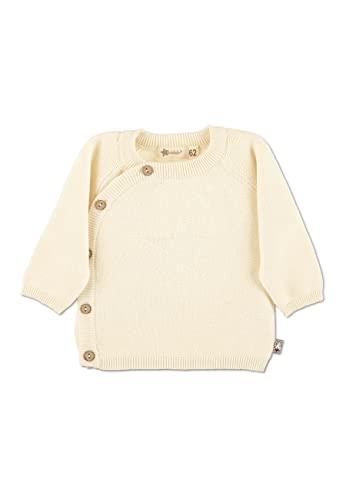 Sterntaler Baby Mädchen Strickjacke Baby GOTS Strick Jacke - Strickjacke Baby - Strickjacke mit Stern und Knopfleiste - natur, 62 von Sterntaler