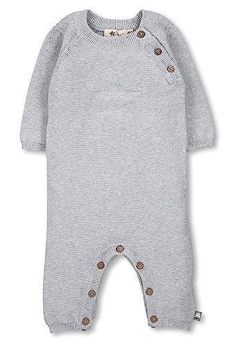 Sterntaler Baby - Mädchen Gots Strick-einteiler Stern GOTS Strick-Einteiler Stern, Hellgrau Mel., 62 von Sterntaler