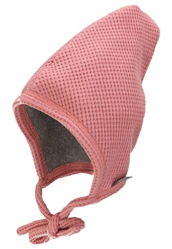 Sterntaler Baby Mädchen Häubchen Baby Häubchen Waffeloptik Mütze - Baby Häubchen, Babymütze - aus Viskose mit Bindeband - rosa, 35 von Sterntaler