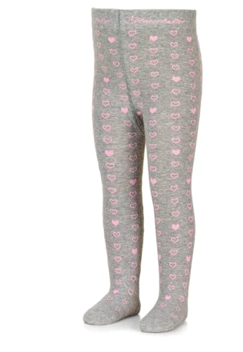 Sterntaler MÄDCHEN Herzen Strumpfhose, Undurchsichtige, hellgrau Melange, 80 von Sterntaler