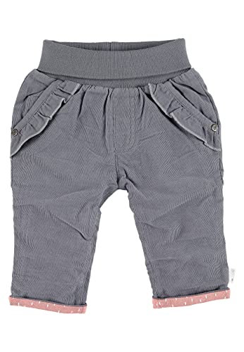 Sterntaler Baby - Mädchen Hose Baby Hose Cord Eisbär Elia, Rauchgrau, 56 von Sterntaler