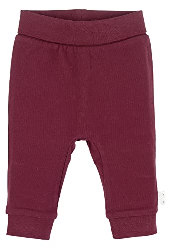 Sterntaler Baby - Mädchen Hose Baby Hose Jersey mit Umschlag, Dunkelrot, 74 von Sterntaler