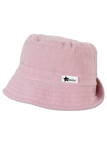 Sterntaler Baby Mädchen Hut Baby Fischerhut Leinenlook - Baby Hut, Kopfbedeckung Baby Sommer, Sommerhut Baby - aus Baumwolle - rosa, 39 von Sterntaler