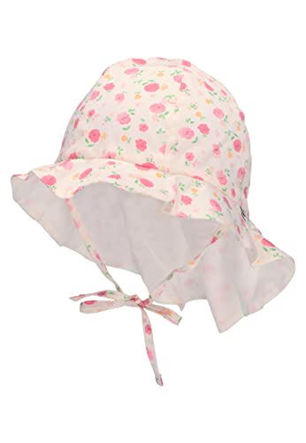 Sterntaler Baby Mädchen Hut Baby Sonnenhut Blumi - Baby Hut, Kopfbedeckung Baby Sommer, Sommerhut Baby - aus Baumwolle - beige, 51 von Sterntaler