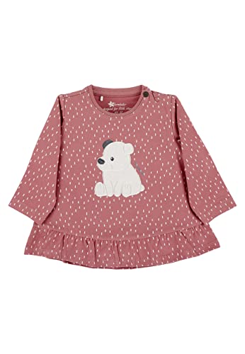 Sterntaler Baby - Mädchen Langarmshirt Baby Langarm-shirt Eisbär Elia, Hellrot, 56 von Sterntaler