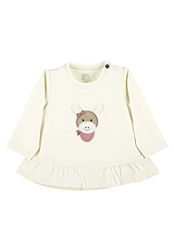 Sterntaler Baby - Mädchen Langarmshirt Baby Langarm-shirt Esel Emmi, Beige, 50 von Sterntaler