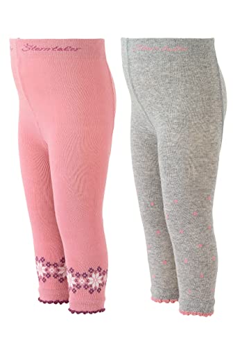 Sterntaler Baby - Mädchen Leggings Kinder Leggins Doppelpack, Rosa, 74 von Sterntaler