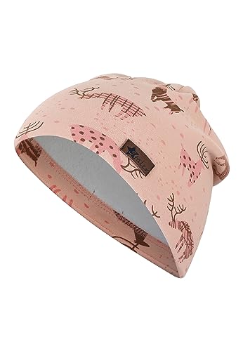 Sterntaler Baby - Mädchen Mütze Baby Beanie Mütze Hirsche, Rosa, 51 von Sterntaler