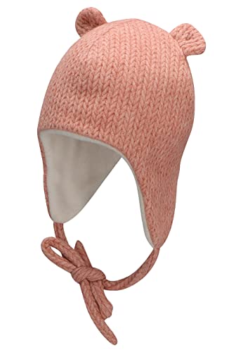 Sterntaler Baby Mädchen Mütze Baby Inka Ohren Mütze - Mütze Baby, Kappe Kinder - aus Viskose mit Öhrchen und Bindeband - rosa, 47 von Sterntaler