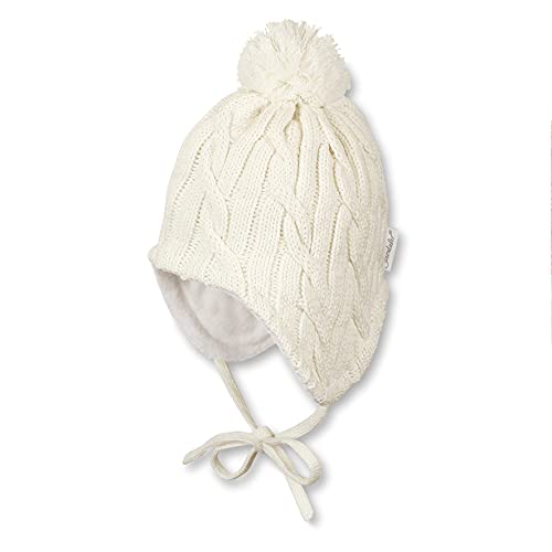 Sterntaler Baby - Mädchen Strickmütze Mütze, Beige, 45 von Sterntaler