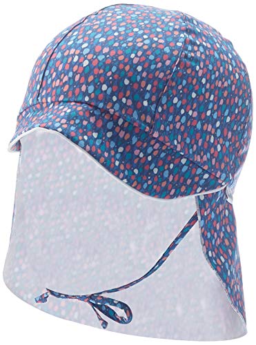 Sterntaler Baby Mädchen Schirmmütze M. Nackenschutz 1402132 Winter Hut, Blau, 45 EU von Sterntaler