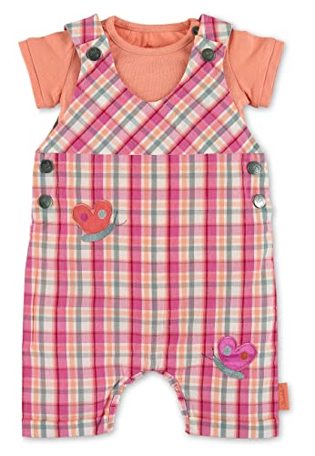 Sterntaler Baby - Mädchen Set Latzhose und Body Schmetterling Set Latzhose und Body Schmetterling, ecru, 56 von Sterntaler