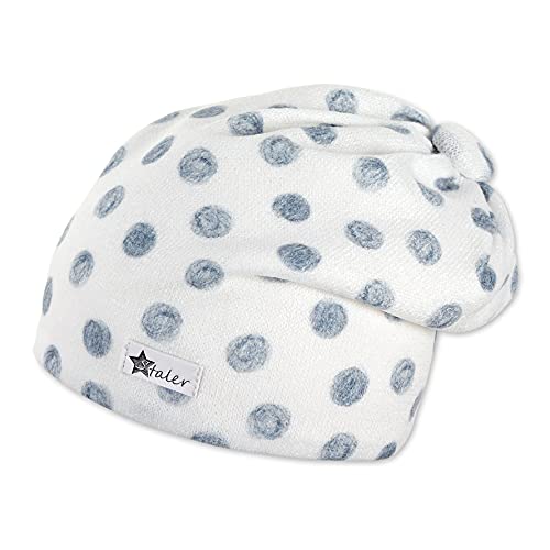 Sterntaler Baby-Mädchen Slouch Pünktchen Beanie-Mütze, Ecru, 41 von Sterntaler