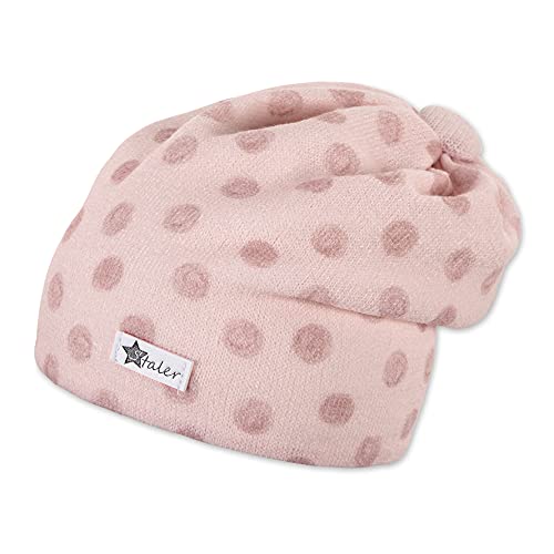 Sterntaler Baby-Mädchen Slouch Pünktchen Beanie-Mütze, Rosa, 35 von Sterntaler