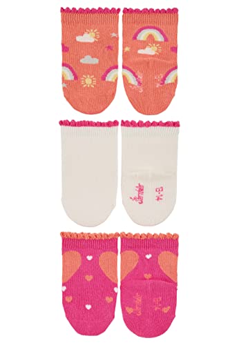 Sterntaler Baby-Mädchen Söckchen 3erPack Regenbogen Socken, Ecru, 18 von Sterntaler