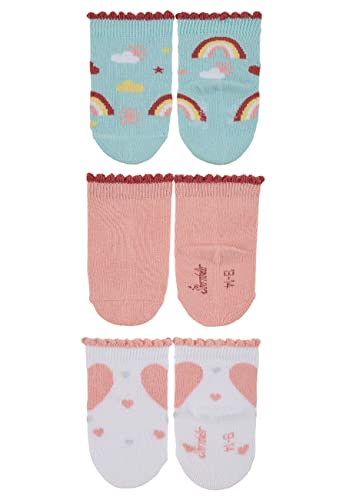 Sterntaler Baby-Mädchen Söckchen 3erPack Regenbogen Socken, zartrosa, 14 von Sterntaler