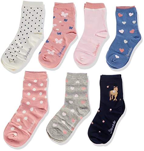 Sterntaler Baby-Mädchen Söckchen 7er-Box Strumpfwaren, Rosa, 18 von Sterntaler