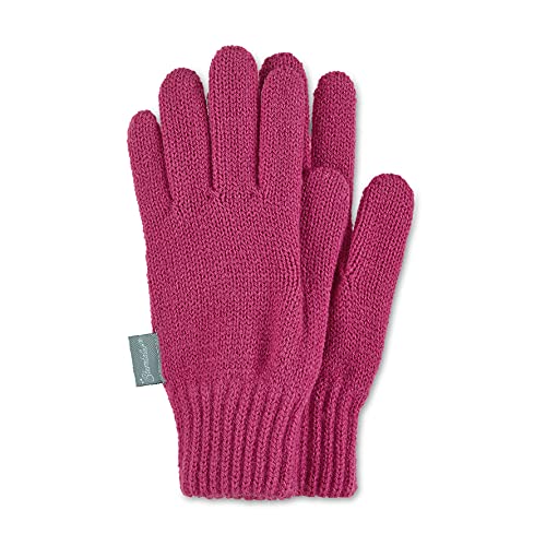 Sterntaler Baby-Mädchen Strick-Fingerhandschuh Ringel Winter-Handschuhe, Magenta, Einheitsgröße von Sterntaler