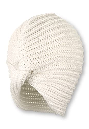 Sterntaler Baby - Mädchen Strickmütze Baby Turbanmütze Strick, beige, 45 von Sterntaler