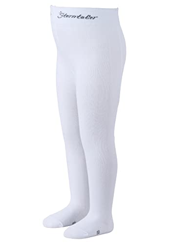 Sterntaler Baby - Mädchen Uni Strumpfhose, Weiß (Weiss 500), 68 EU von Sterntaler