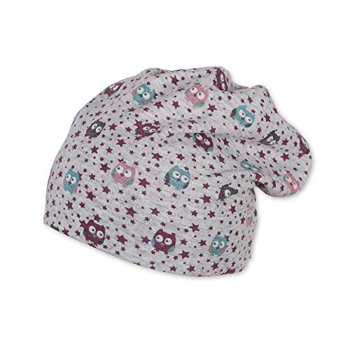 Sterntaler Baby-Mädchen Wende-Slouch-Beanie Mütze, Silber (Silber 513), 41 von Sterntaler