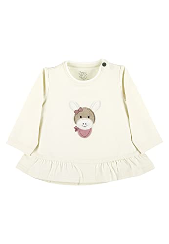 Sterntaler Baby - Mädchen Langarmshirt Baby Langarm-shirt Esel Emmi, Beige, 56 von Sterntaler