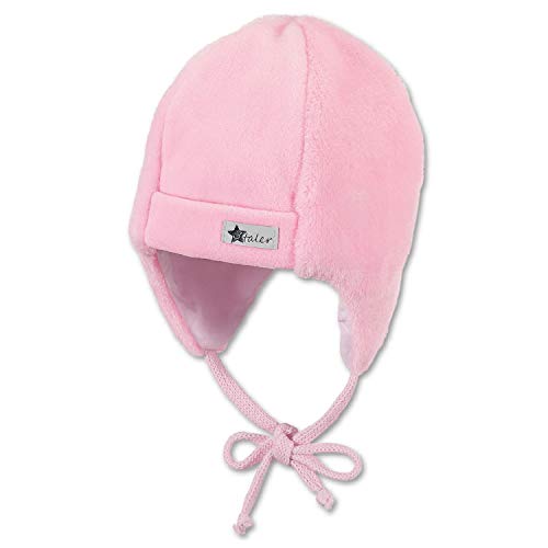 Sterntaler Unisex Baby Mütze aus Teddyflausch und Microfleece Mütze, Rosa, 39 von Sterntaler