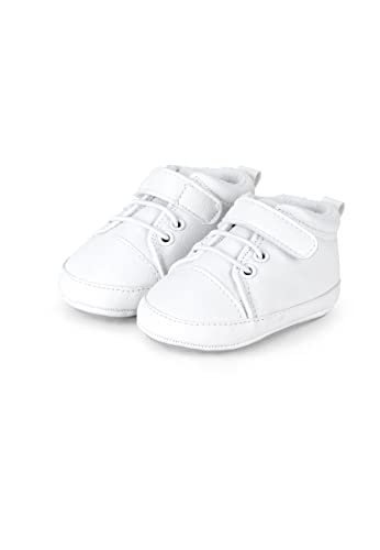 Sterntaler Unisex Kinder Baby-schuh Krabbel Hausschuhe, Weiß, 15/16 EU von Sterntaler