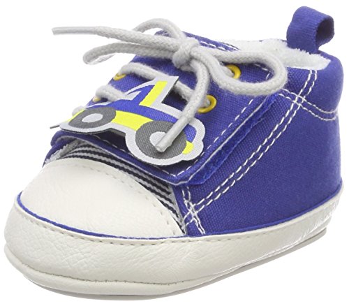 Sterntaler Baby-Schuh mit Klettverschluss und rutschfesten Sohlen für Jungen, Alter: 18-24 Monate, Größe: 22, Farbe: Blau, Art.-Nr.: 2301821 von Sterntaler