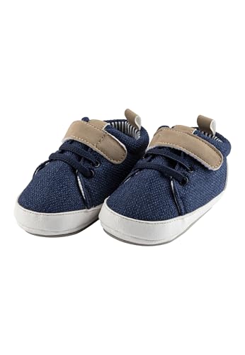 Sterntaler Baby Schuhe - Sneaker aus Canvas mit Kunstleder - Kleinkind Sommer Schuhe mit Klettverschluss und rutschfester Sohle - Babyschuhe für Jungen, blau, Größe 18 Sterntaler Baby Schuhe - Sneaker aus Canvas mit Kunstleder - Kleinkind Sommer Schuhe mit Klettverschluss und rutschfester Sohle - Babyschuhe für Jungen, blau, Größe 18 von Sterntaler