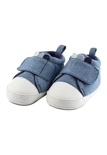 Sterntaler Baby Schuhe mit 3D Dinozacken - Baby Sneaker aus Baumwollstoff und Kunstleder mit Klettverschluss - Kleinkind Sommer Schuhe mit rutschfester Sohle - Babyschuhe für Jungen, blau, Größe 18 Sterntaler Baby Schuhe mit 3D Dinozacken - Baby Sneaker aus Baumwollstoff und Kunstleder mit Klettverschluss - Kleinkind Sommer Schuhe mit rutschfester Sohle - Babyschuhe für Jungen, blau, Größe 18 von Sterntaler