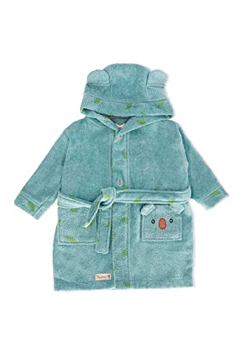 Sterntaler Baby Unisex Bademantel Baby GOTS Bademantel Kalla - Babybademantel, Kinderbademantel, Baby-Bademantel - Bio - blau meliert, 110/116 von Sterntaler