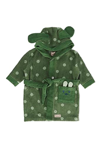 Sterntaler Baby Unisex Bademantel Baby GOTS Bademantel Kinni - Babybademantel, Kinderbademantel, Baby-Bademantel - Bio - dunkelgrün, 98/104 von Sterntaler