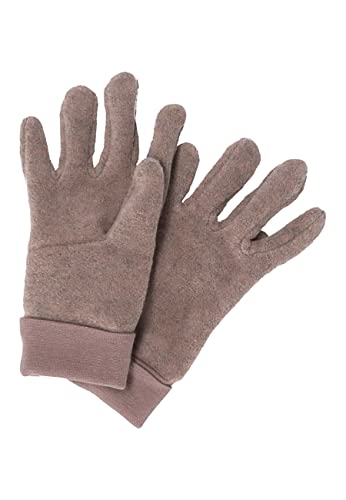 Sterntaler Fingerhandschuh Microfleece mit elastischen Bündchen – Warme Kinder Handschuhe – Mädchen und Jungen Winterhandschuhe - Unisex Accessoire für kühlere Tage – braun melange, Größe 5 von Sterntaler