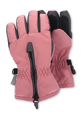 Sterntaler Baby Unisex Fingerhandschuhe Kinder Fingerhandschuh zweifarbig Handschuh - Fingerhandschuhe - wasserdicht Funktionsmaterial - brombeer, 4 von Sterntaler