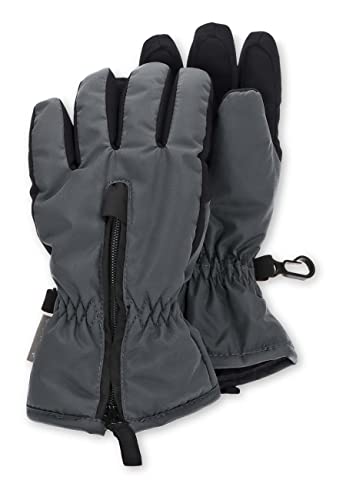 Sterntaler Unisex Kinder Fingerhandschuh Zweifarbig Handschuh, Eisengrau, 6 EU von Sterntaler
