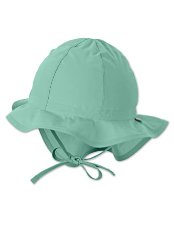 Sterntaler Baby Unisex Flapper Baby Flapper - Sonnenhut Baby, Outdoor Hut, UV Hut Baby - aus Baumwolle mit Nackenschutz - mittelgrün, 45 von Sterntaler