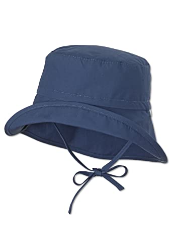 Sterntaler Baby Unisex Hut Baby Sonnenhut uni - Baby Hut, Kopfbedeckung Baby Sommer, Sommerhut Baby - aus Baumwolle - blau, 49 von Sterntaler