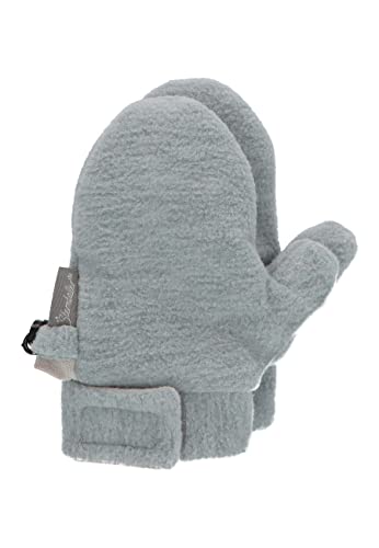 Sterntaler Baby Unisex Kinder Fäustel Melange Handschuh - Baby Fäustlinge - ohne Daumen, gefüttert mit Baumwollfleece - rauchgrau, 1 von Sterntaler