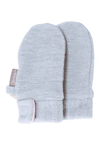 Sterntaler Baby Unisex Kinder Fäustel Melange Handschuh - Baby Fäustlinge - ohne Daumen, gefüttert mit Baumwollfleece - rauchgrau, 1 von Sterntaler