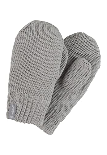 Sterntaler Baby Unisex Kinder Fäustel Strick Handschuh meliert - Baby Fäustlinge Winter, Baby Handschuhe - gefüttert mit Fleece - hellgrau, 1 von Sterntaler