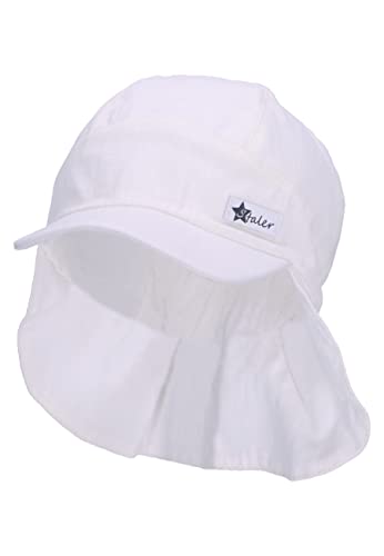 Sterntaler Baby Unisex Schirmmütze Baby Schirmmütze Nacken Leinenoptik - Schirmmütze Baby, Baby Mützen - aus Baumwolle - beige, 43 von Sterntaler