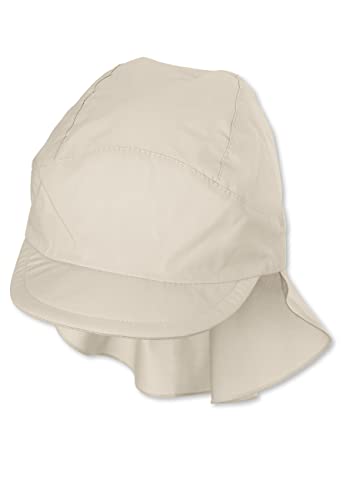 Sterntaler Unisex Kinder Schirmmütze mit Nackenschutz Ohne Bindebänder Kindermütze, beige, 49 von Sterntaler