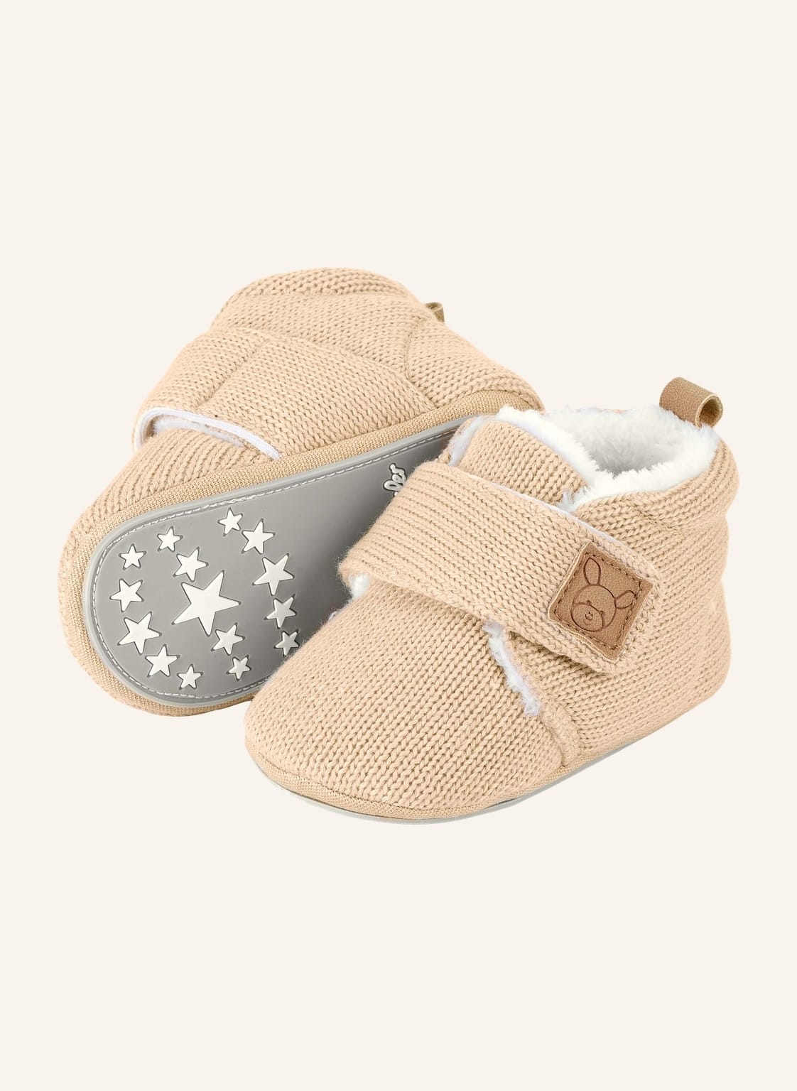 Sterntaler Babykrabbelschuh Strick beige von Sterntaler