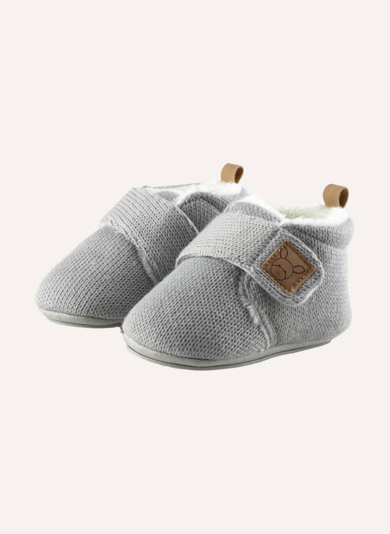 Sterntaler Babykrabbelschuh Strick grau von Sterntaler