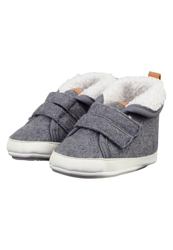 Sterntaler Jungen Babyschuh Fleece Sneaker, Dunkelgrau, 19/20 EU von Sterntaler